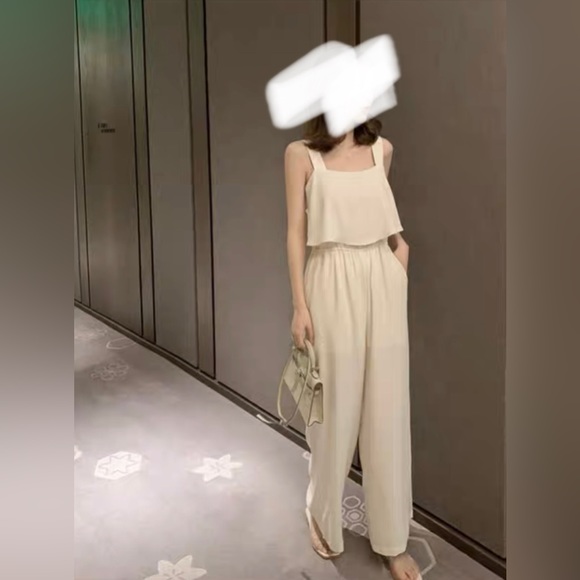 Pants - White jumpsuit